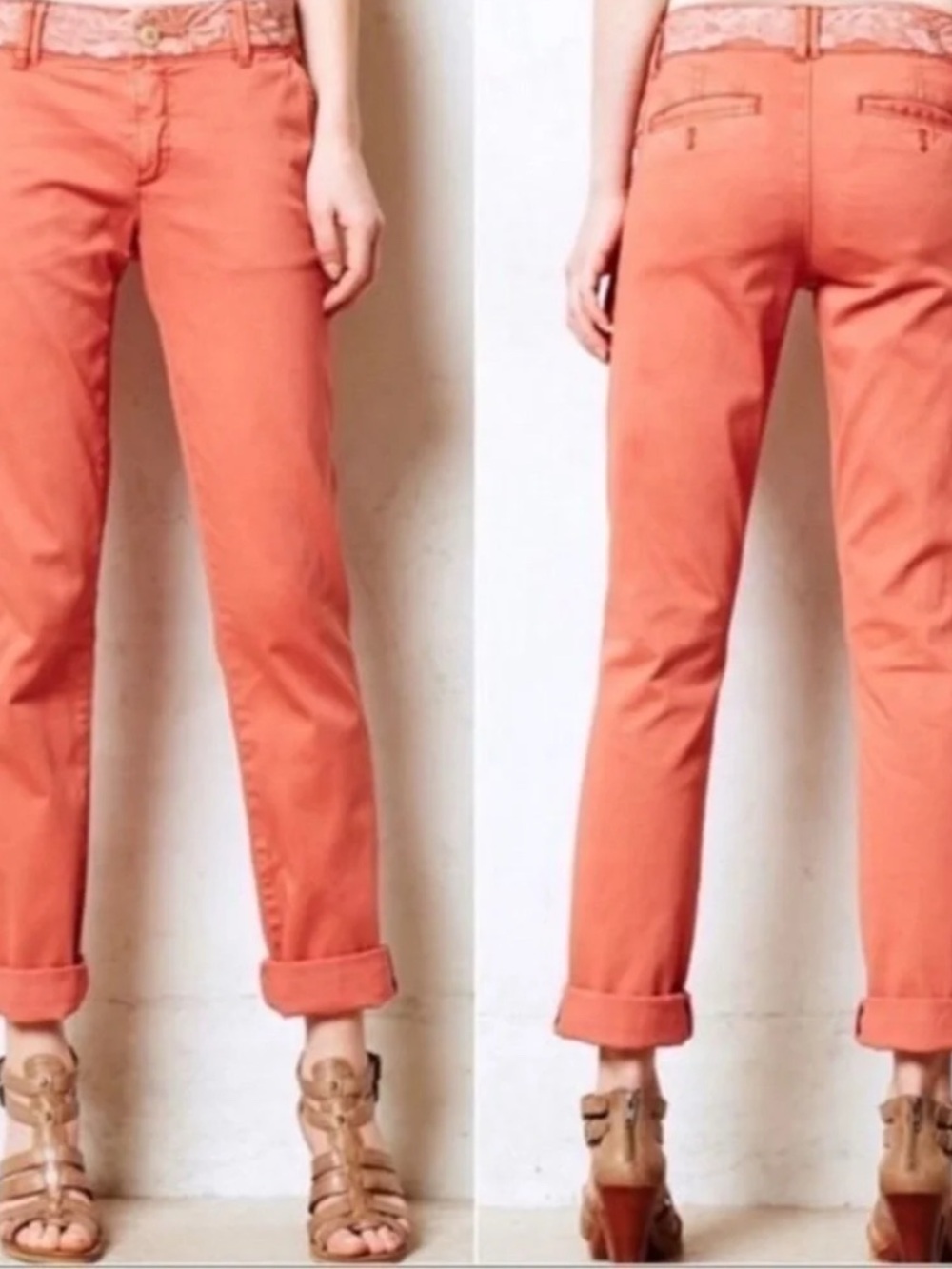 Pilcro Coral Cropped Ankle Jeans